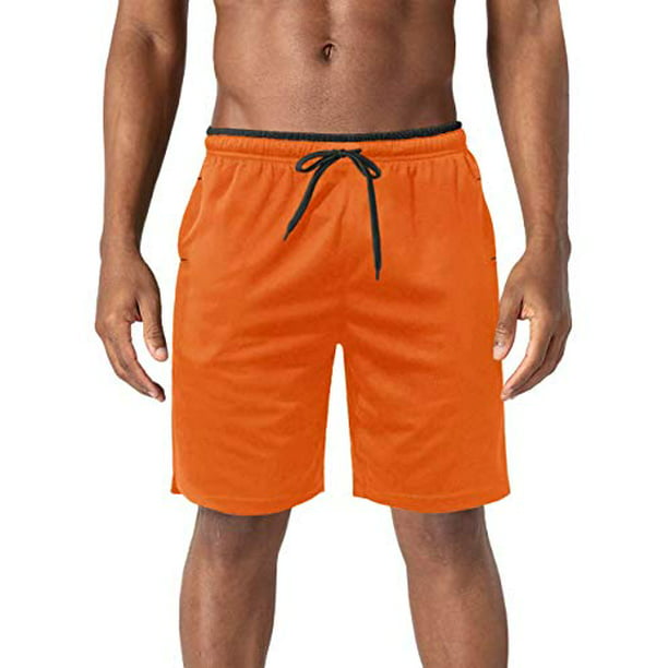 BIYLACLESEN Mens Running Shorts Quick Dry Athletic Gym Mesh Shorts with Pockets 